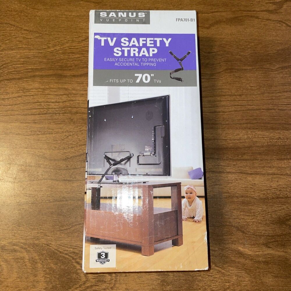 SANUS TV SAFETY STRAP FITS UP TO 70" TVS Model FPA701-B1